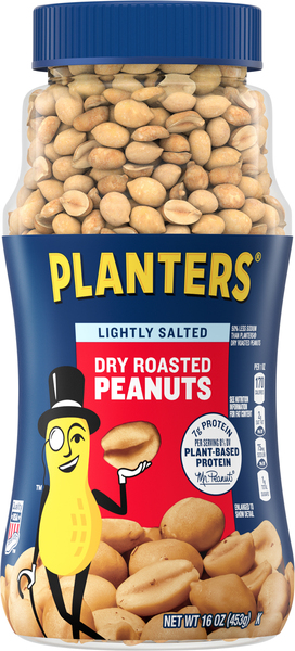 Planters Peanuts, Lightly Salted, Dry Roasted