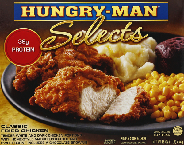 Hungry-Man Selects Classic Fried Chicken Frozen Meal