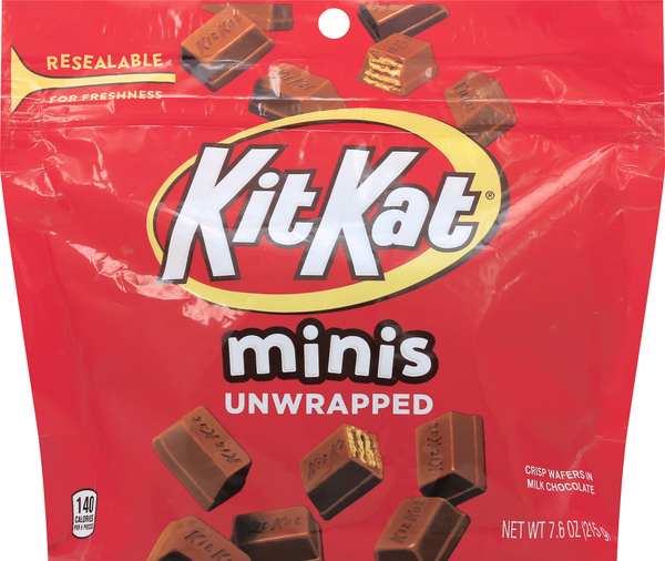 KitKat Wafer, in Milk Chocolate, Unwrapped, Minis