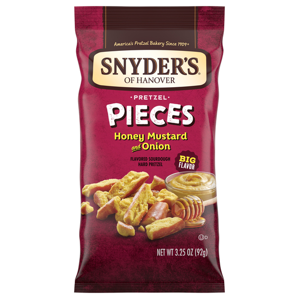 Snyders Pretzel Pieces, Honey Mustard & Onion