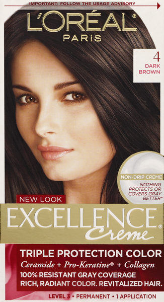 Excellence Permanent Haircolor, Dark Brown 4