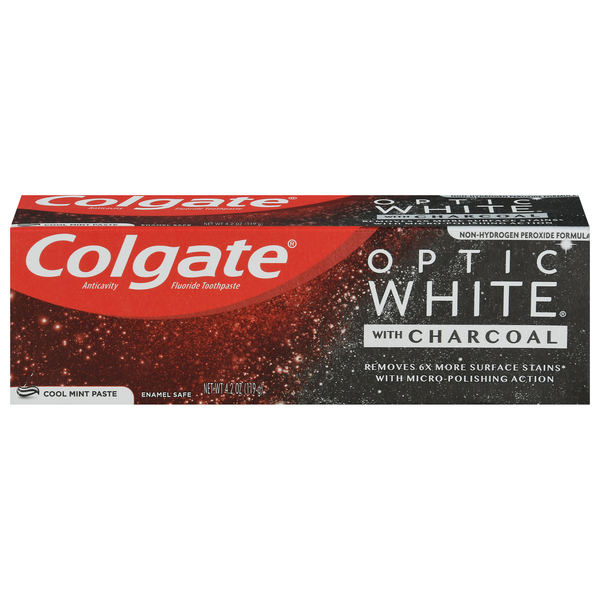 Colgate Toothpaste, Cool Mint Paste, with Charcoal