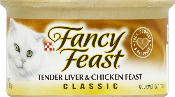 Fancy Feast Cat Food, Gourmet, Classic, Tender Liver & Chicken Feast