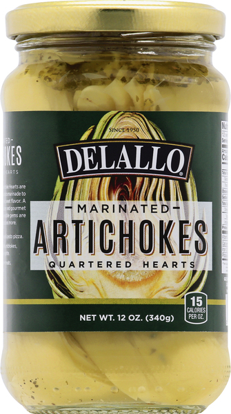 Delallo Artichokes, Marinated, Quartered Hearts