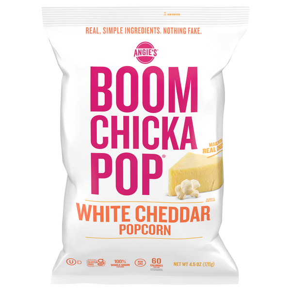 Angie's Boomchickapop Popcorn, White Cheddar