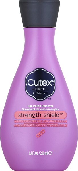 Cutex Nail Polish Remover, Strength-Shield
