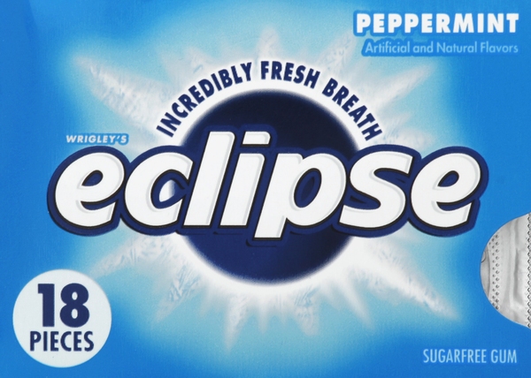 Eclipse Gum, Sugarfree, Peppermint