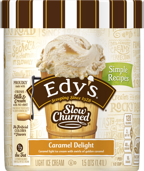 Edy's Light Ice Cream, Caramel Delight