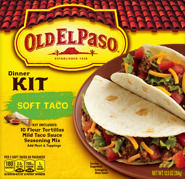 Old El Paso Taco Dinner Kit, Soft