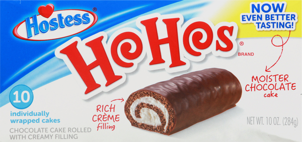 Hostess Chocolate Cake, with Creamy Filling, Rolled