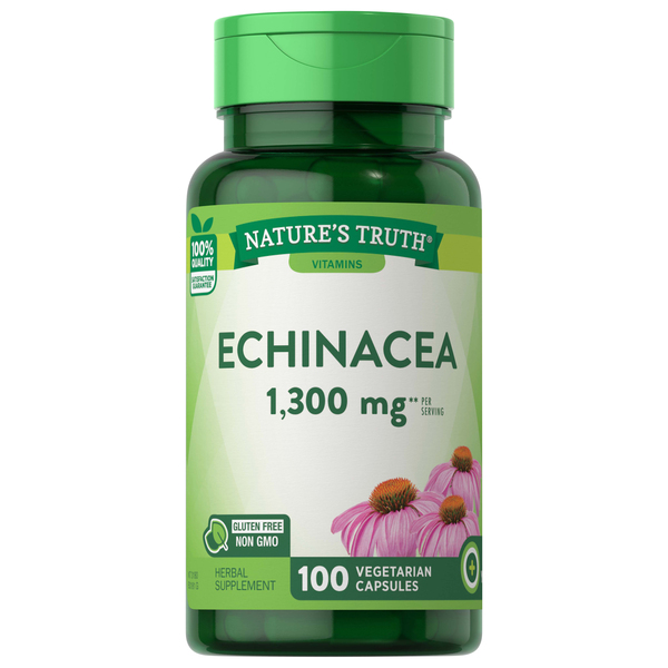 Nature's Truth Echinacea, 1300 mg, Vegetarian Capsules