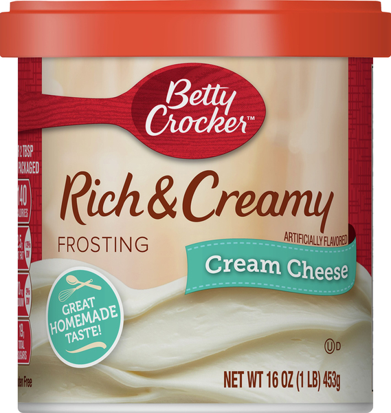 Betty Crocker Frosting, Rich & Creamy, Cream Cheese