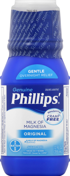 Phillips Saline Laxative, Milk of Magnesia, Original