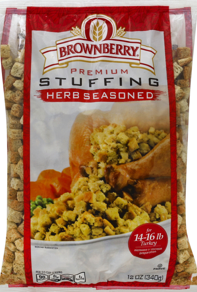 Brownberry Cubed Stuffing, Herb Seasoned, Premium