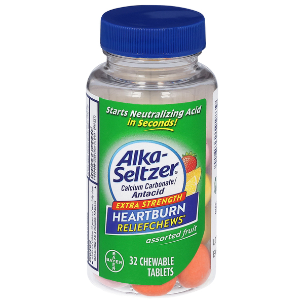 Alka-Seltzer Heartburn Relief Chews, Extra Strength, Tablets, Assorted Fruit