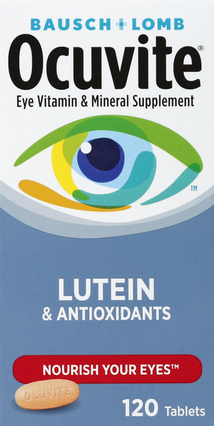 Ocuvite Eye Vitamin & Mineral Supplement, with Lutein, Tablets