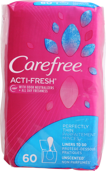 Carefree Liners, Perfectly Thin, Unscented