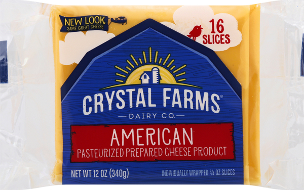 Crystal Farms Cheese Slices, American