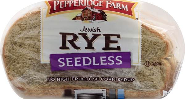 PEPPERIDGE FARM Bread, Jewish Rye, Seedless