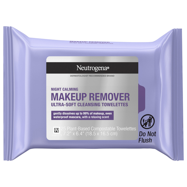 Neutrogena Cleansing Towelettes, Makeup Remover, Night Calming