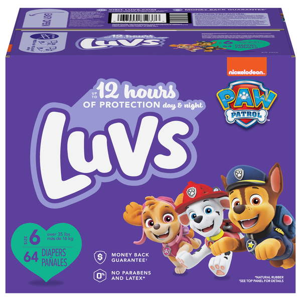 Luvs Diapers, Size 6 (Over 35 lbs)