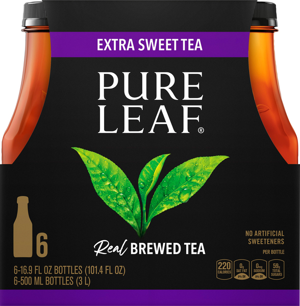 Pure Leaf Pure Leaf Real Brewed Tea Extra Sweet Tea 16.9 Fl Oz 6 Count