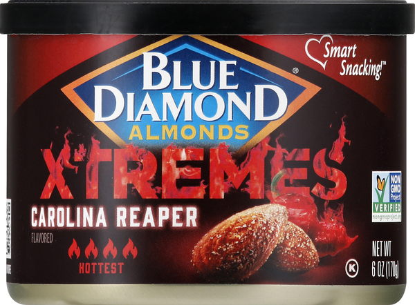 Blue Diamond Almonds, Hottest, Carolina Reaper