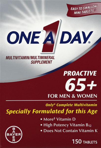 One A Day Proactive 65+, For Men & Women, Tablets