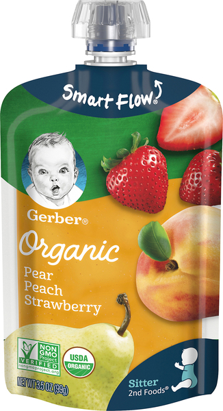 Gerber Pear Peach Strawberry, Sitter 2nd Foods
