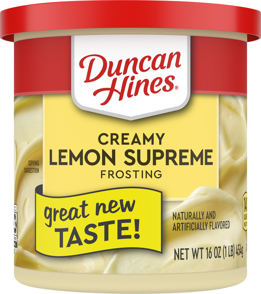 Duncan Hines Frosting, Creamy, Lemon Supreme