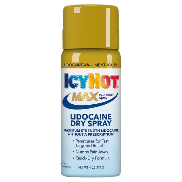Icy Hot Pain Relief Spray, Lidocaine