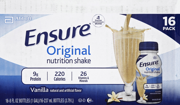 Ensure Nutrition Shake, Original, Vanilla