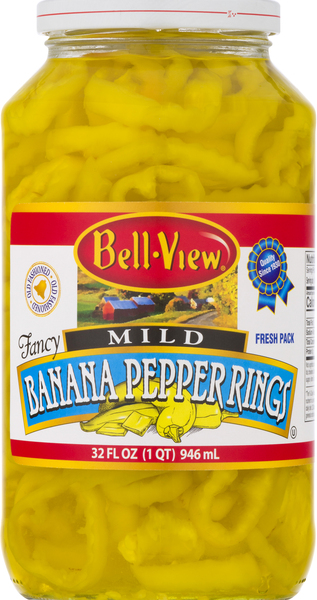 Bell View Banana Pepper Rings, Mild, Fresh Pack