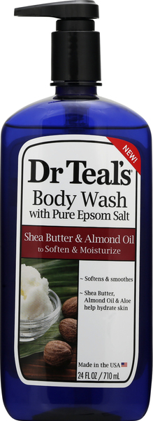 Dr Teal's Body Wash, with Pure Epsom Salt, Shea Butter & Almond Oil