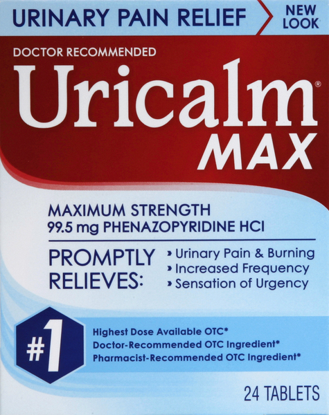 Uricalm Urinary Pain Relief, Max, Tablets