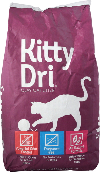 Kitty Dri Cat Litter, Clay, Fragrance Free