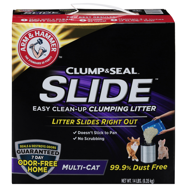 Arm & Hammer Clumping Litter, Easy Clean-Up, Slide, Multi-Cat