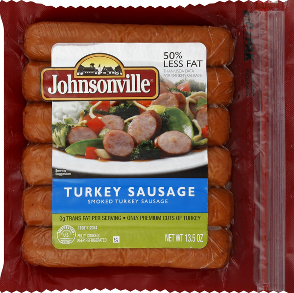 Johnsonville Turkey Sausage, Smoked