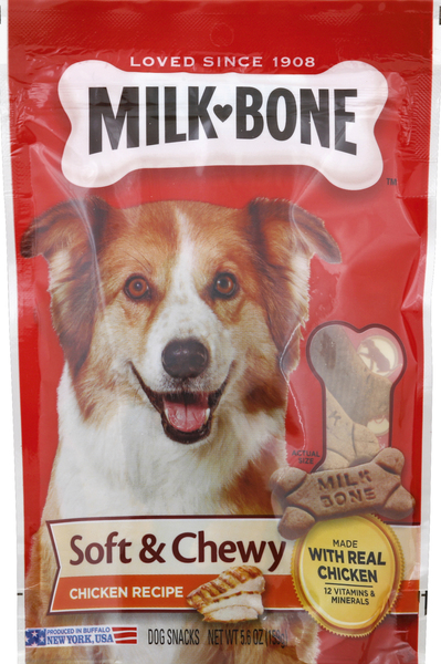 Milk-Bone Dog Snacks, Soft & Chewy, Chicken Recipe