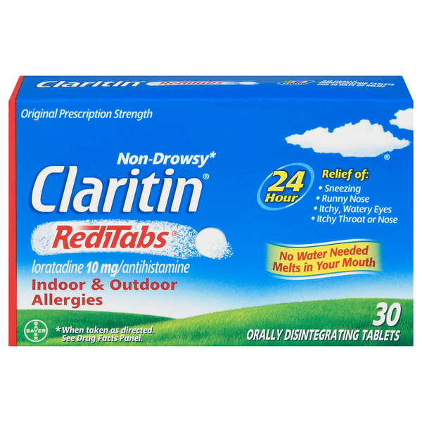 Claritin Loratadine, Non-Drowsy, 10 mg, Orally Disintegrating Tablets