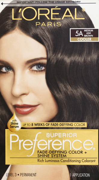 Superior Preference Permanent Haircolor, Cooler, Medium Ash Brown 5A