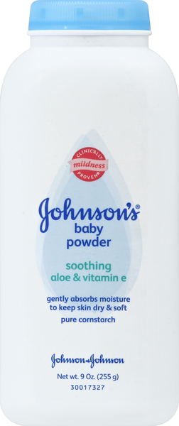 Johnson's Baby Powder, Soothing Aloe & Vitamin E