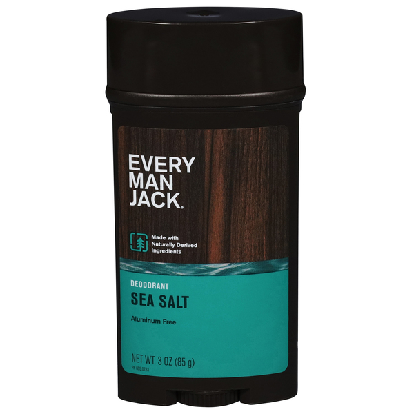 Every Man Jack Deodorant, Sea Salt, Aluminum Free