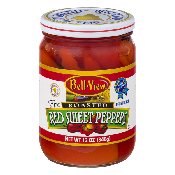Bell View Red Sweet Peppers, Fire Roasted, Fresh Pack