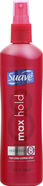 Suave Hairspray, Non-Aerosol, Max Hold 8