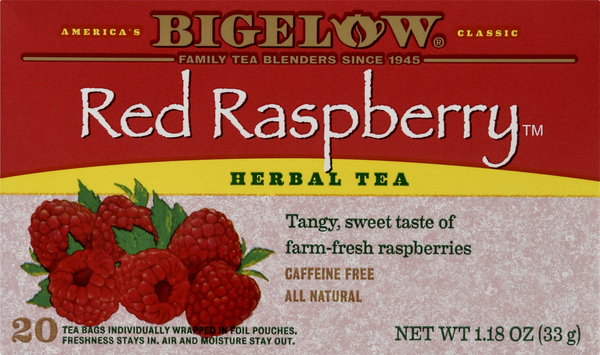 Bigelow Herbal Tea, Red Raspberry, Caffeine Free, Bags