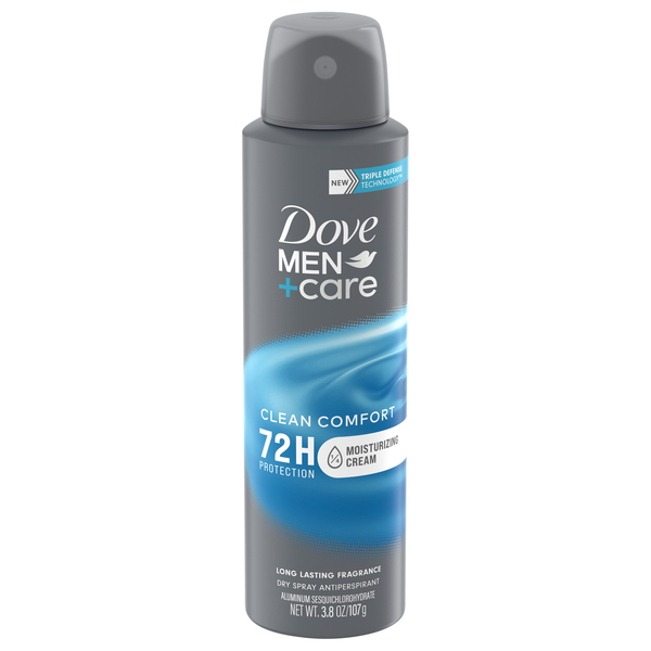 Dove Men+Care Antiperspirant, Dry Spray, Clean Comfort