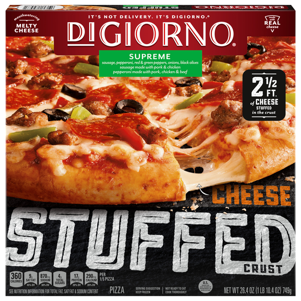 DiGiorno Pizza, Cheese Stuffed Crust, Supreme