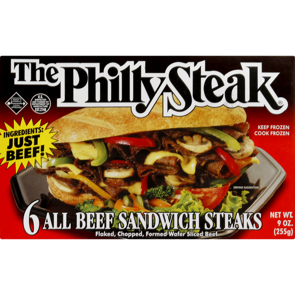 The Philly Sandwich Steaks, All Beef