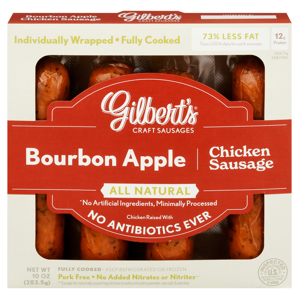 Gilbert's Chicken Sausage, Bourbon Apple
